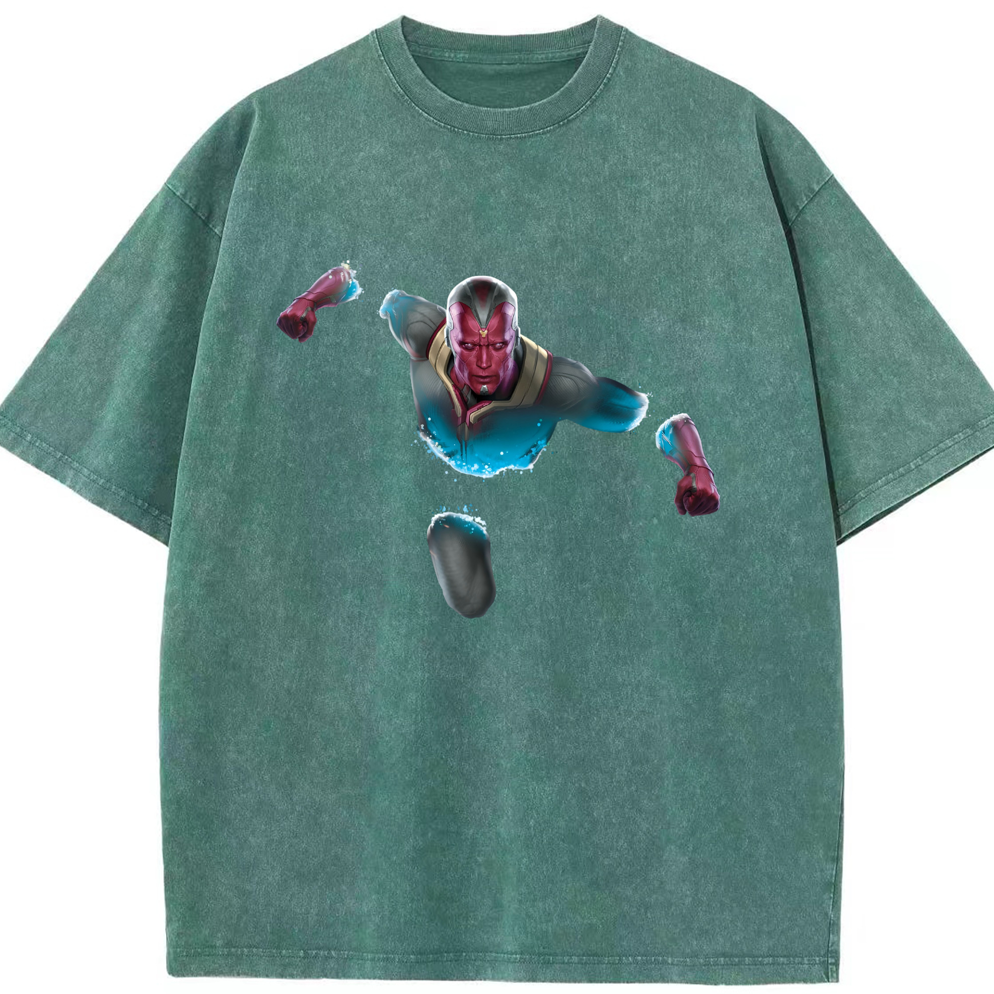 （画像用） アベンジャーズ The Avengers 綿100% ヴィンテージ風 半袖Tシャツ（フロントプリント）